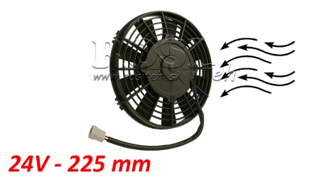VENTILATOR AKSIJALNI 225mm POTISNI 24V