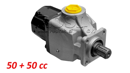 HYDRAULIK PISTON PUMPE TANDEM 50+50CC