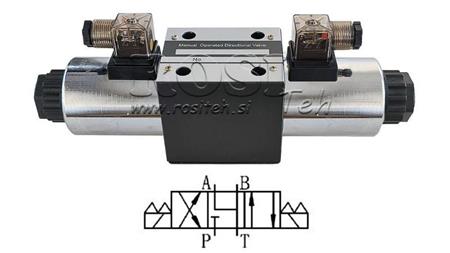 HIDRAULIČKI ELEKTROMAGNETNI VENTIL KV-4/3 CETOP 5 12/24/230V N6