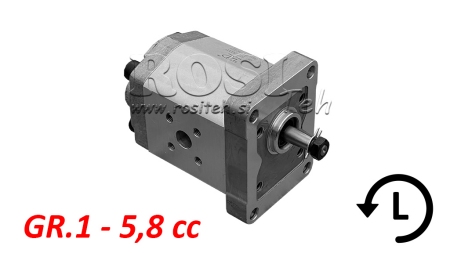 POMPA IDRAULICA GR.1 5,8 CC SINISTRA - FLANGE
