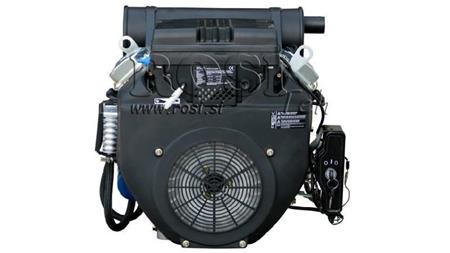 benzinový motor 614cc-14.9kW-3,600 RPM-E-KW25.4x72-elektrický start