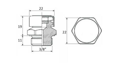 VENTILACIÓN HIDRÁULICA PARA PTO 3/8