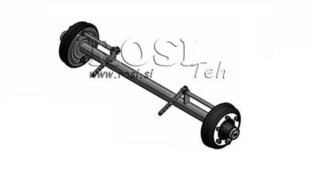 ASSE PER RIMORCHIO 5400 kg CON FRENI (1500 mm)
