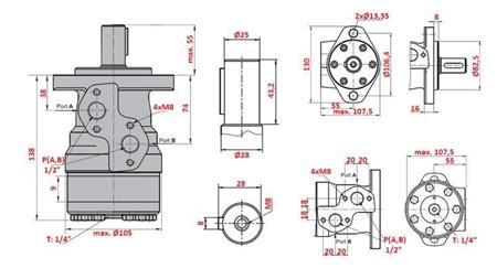 HYDRAULICKÝ MOTOR MR 50