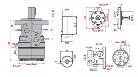 SILNIK HYDRAULICZNY MR 250