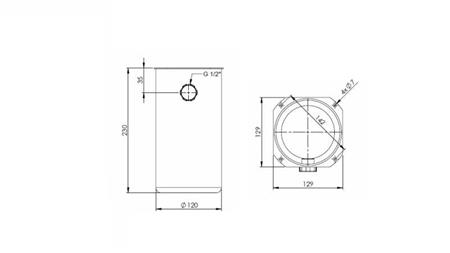 METALNI REZERVAR ROLL PP 2 LITRE-dimenzije