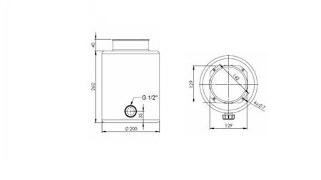 METAL RESERVOIR ROLL PP 8 LITER HORIZONTAL-VERTICAL-dimensioner
