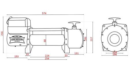 24 V ELEKTRICKÝ VÁLEC DWT 16000 HD - 7257 KG