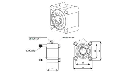 HIDRAULIČKI POGON PUMPE - ZF1 LITENJE - dimenzije