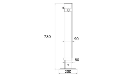 LEGGE IDRAULICA DOPPIO AZIONE 450mm - 2.000kg