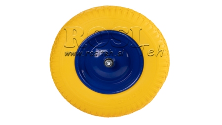 PEŁNE KOŁO Z OSIĄ 400X80MM 4.00-8
