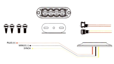 LED STROBSKOPSKO SVJETLO 12/24V