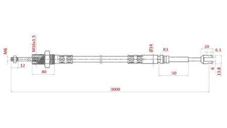 FLETNING L=3000 - gafler
