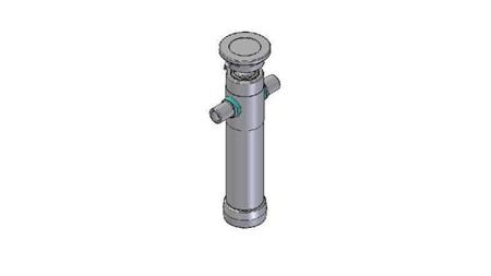 2022S - TELESCOPISK Sylinder STANDARD/KULE 2 TRINN SLAG 595 DIAMETER 80