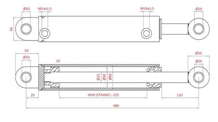 HIDRAULIČNI UPRAVLJAČKI CILINDAR FIAT-NEW HOLLAND OEM-5189893