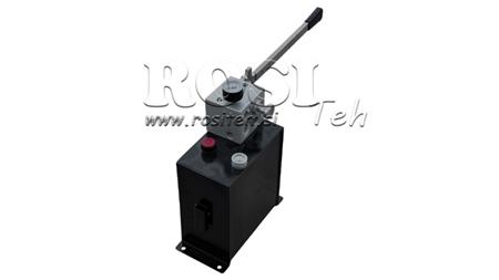 HYDRAULISK RVBR AUTOMATISK VENTIL TIL FJEDER CYLINDER MED RESERVOIR OG NØDHAANDTAG