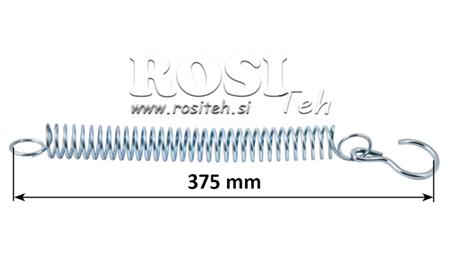 PRUŽINA PRO PŘIPOJENÍ HYDRAULICKÝCH ZVEDACÍCH RAMEN TRAKTORU