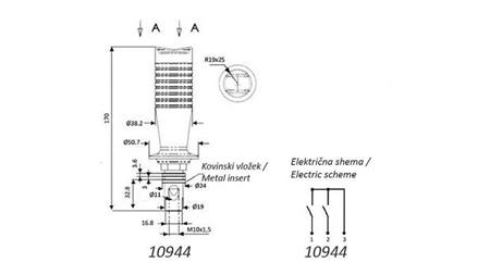 TÁVIRÁNYÍTÓ JOYSTICK - 1 GOMB - KÉTOLDALÚ