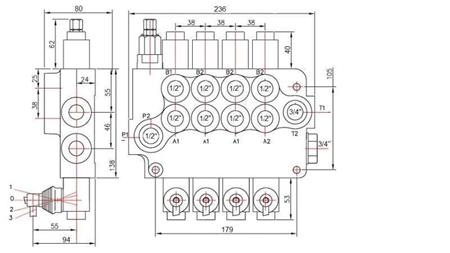 ZAWÓR HYDRAULICZNY 4xP80