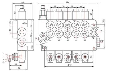 ZAWÓR HYDRAULICZNY 5xP80