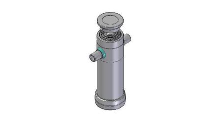 3064S - TELESCOPISK Sylinder STANDARD/KULE 4 TRINN SLAG 910 DIAMETER 112
