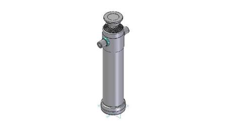 3096S - TELESCOPISK CYLINDER STANDARD/KUGLE 5 TRIN SLAG 2490 DIAMETER 124
