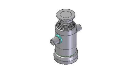 3098S -TELESCOPISK CYLINDER STANDARD/KUGLE 5 TRIN SLAG 765 DIAMETER 124