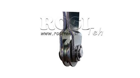 MANIGLIA L280 CON PULEGGIA FI24mm