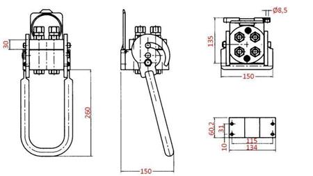 ACCOPPIAMENTO MULTI-FASTER 4 vie BSP1/2 PARTE FISSA