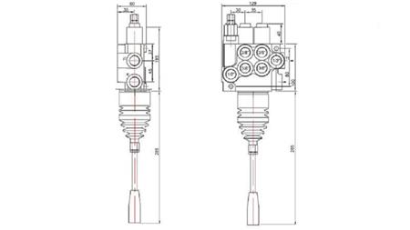 VÁLVULA HIDRÁULICA 2xP40 JOYSTICK