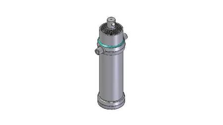 4065F -CYLINDER TELESKOPOWY STANDARD/OTWÓR 6 ETAPÓW SKOKU 3765 ŚREDNICA 190