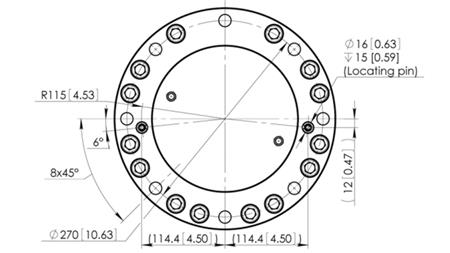 HYDRAULISK ROTATOR CPR8-01 33000-8000 KG