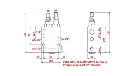 VALVOLA A DOPPIA VELOCITÀ CUBE HI-LO VABP , G 3/4