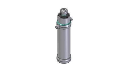5012S -TELESCOPISK CYLINDER STANDARD/BOLD 5 TRIN SLAG 2740 DIAMETER 190