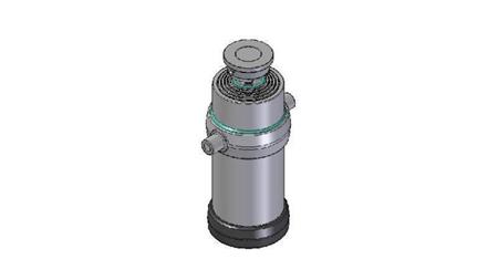 5034S -CILINDRO TELESCOPICO STANDARD/BALL 5 STADI CORSO 2050 DIAMETRO 215