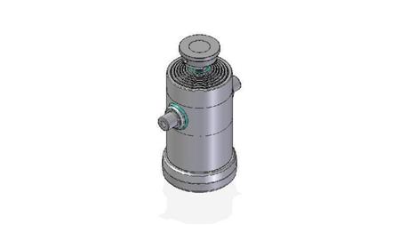7033S -TELESCOPICKÝ CYLINDR STANDARD/BALL 7 STUPŇŮ CESTA 2272 PRŮMĚR 240