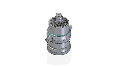 7050F -TELESKOPZYLINDER STANDARD/LOCH 7 STUFEN HUB 1665 FI 215