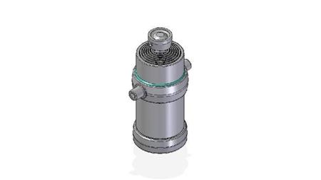7053S -TELESCOPISK SYLINDER STANDARD/KULE 7 TRINN SLAG 2555 DIAMETER 215
