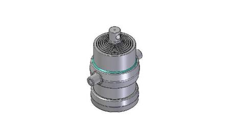 8019F - TELESCOPISK Sylinder STANDARD/HULL 8 TRINN SLAG 1750 DIAMETER 215
