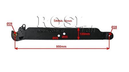 TRAKTOR LIFTARM TRE-PUNT LINKAGER CBM 120X35 MM - 950MM OP TIL 140HK