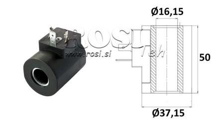 CEWKA ELEKTROMAGNETYCZNA 230VAC - SAE10 - fi 16.15mm-50mm 26W