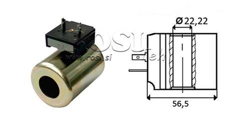 CEWKA ELEKTROMAGNETYCZNA 12V DC - CB14 - fi 22.22mm-59mm 30W IP65