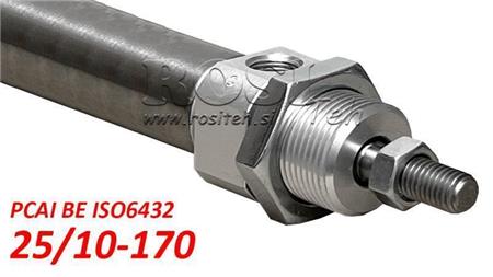 CYLINDER PNEUMATYCZNY PCAI 25/10-170 BE ISO6432