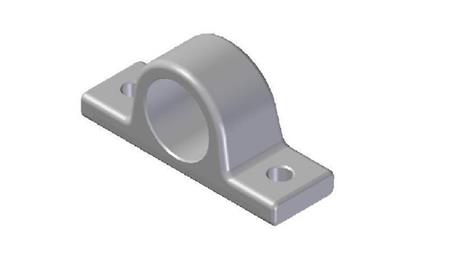 PORTA CILINDRO TELESCOPICO FI45
