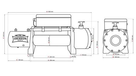 24 V ELEKTRIČNI VINČ DWM 12000 HD - 5443 kg