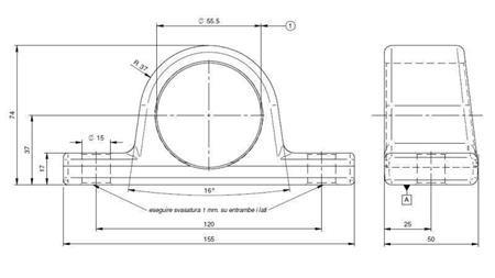 PORTA CILINDRO TELESCOPICO FI55