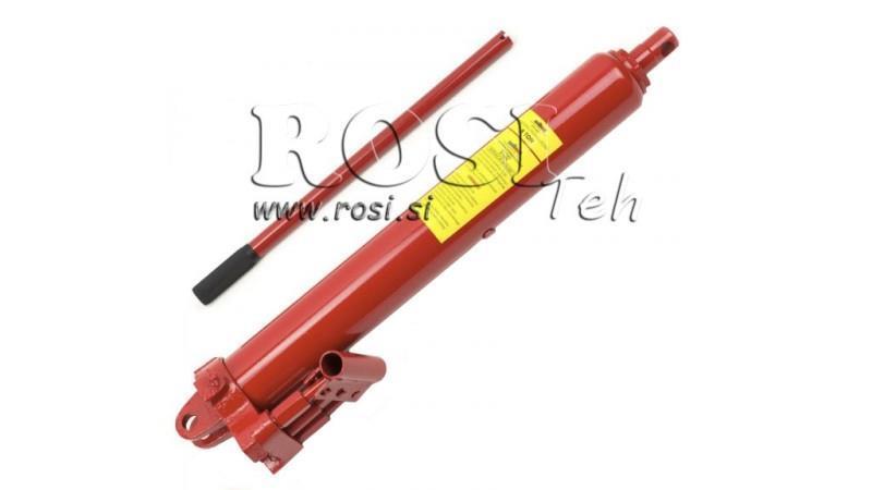 CYLINDER HYDRAULICZNY 8Ton Z RĘCZNĄ POMPĄ SKOK 510 mm