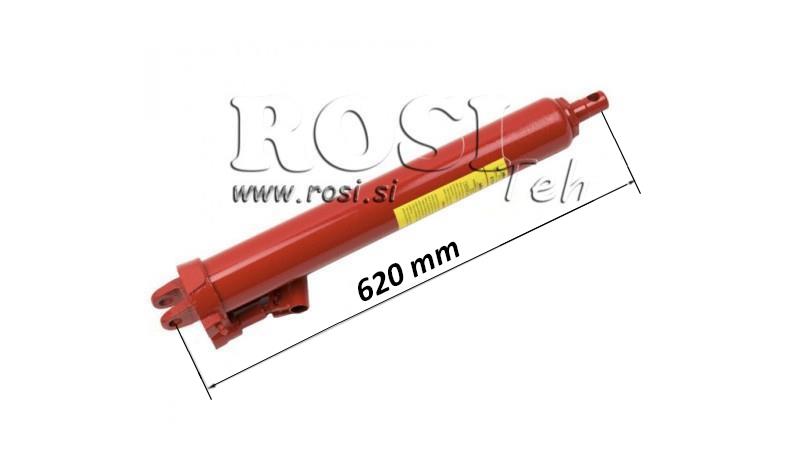 CYLINDER HYDRAULICZNY 8Ton Z RĘCZNĄ POMPĄ SKOK 550 mm