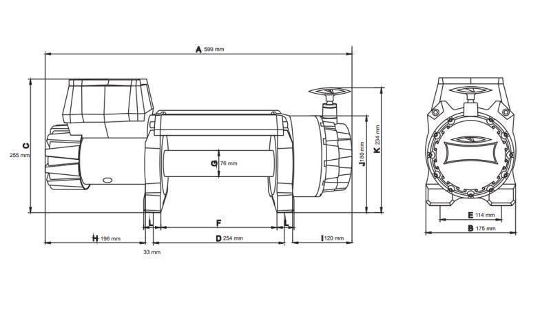 12 V ELEKTRICKÝ VYŤAH DWH 15000 HD - 6803 kg