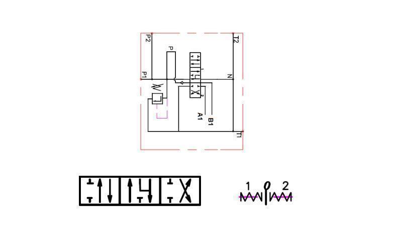SCHEMAT OKABLOWANIA 1xP40 HYDROMOTOR